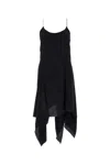 Kiko Kostadinov Twist-detail Asymmetric Minidress In Crowblack