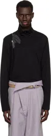 Kiko Kostadinov Black Alec K-dart Polo In Black