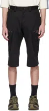 Kiko Kostadinov Inex Snap Shorts In Coal Black / Callist