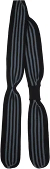 Kiko Kostadinov Black & Gray Solix Scarf In Black / Green Grey