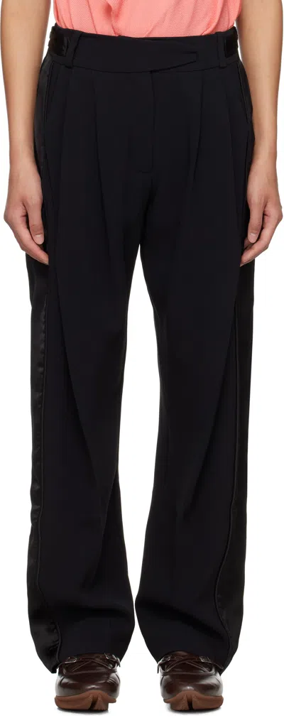 Kiko Kostadinov Black Cauda Pleated Trousers