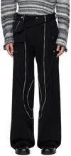 KIKO KOSTADINOV BLACK CHALICE TROUSERS