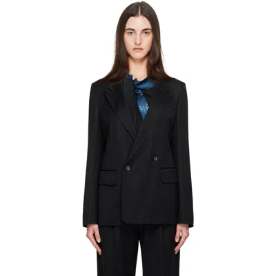 Kiko Kostadinov Black Egret Tailored Blazer In Jet Black