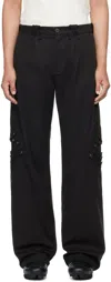 Kiko Kostadinov Belt Loop Casual Pants In Black