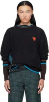 Kiko Kostadinov Black Fitz Sweater In Black