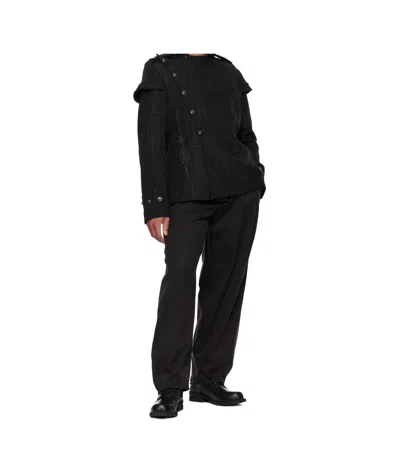 KIKO KOSTADINOV BLACK KORMOS MILITARY BLAZER