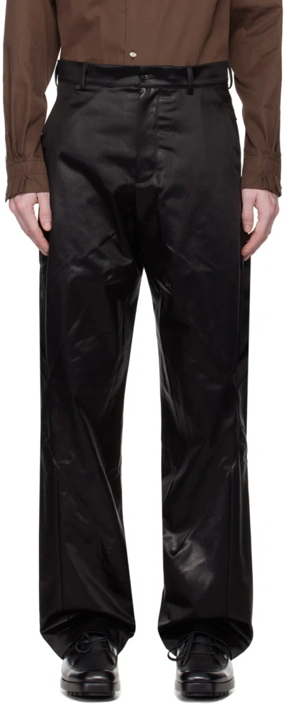 Kiko Kostadinov Black Melsas Trousers In Ink Black