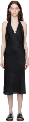 Kiko Kostadinov Black Meriol Midi Dress In Night Black