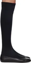 Kiko Kostadinov Black Proxima Long Black Ballerina Flats In Sable Black