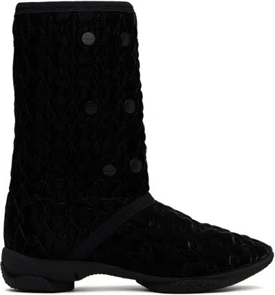 Kiko Kostadinov Black Solix Boots In Ink Black