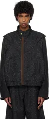Kiko Kostadinov Solix Jacket In Ash Black / Black Sa