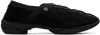 Kiko Kostadinov Solix Slipper Poly Stretch Spandex In Ink Black
