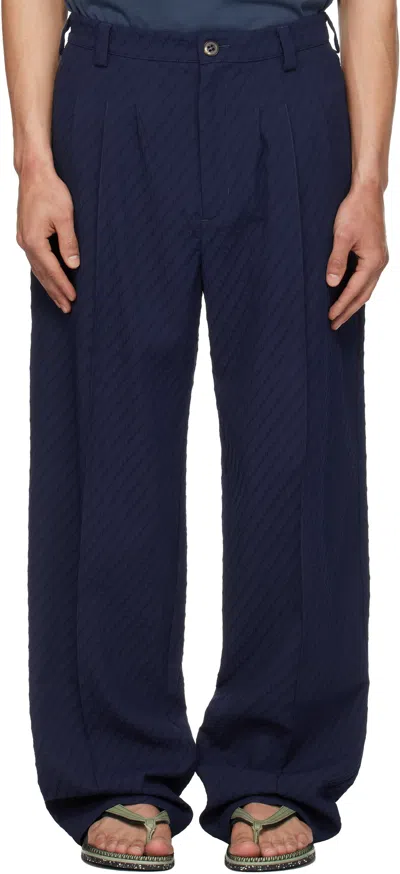 Kiko Kostadinov Blue Noro Trousers