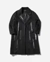 Kiko Kostadinov Bowie Tailored Coat Sable In Black