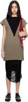 Kiko Kostadinov Dakota Knit Shift Dress In Multi