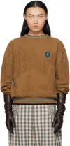 Kiko Kostadinov Fitz Sweater In Brown