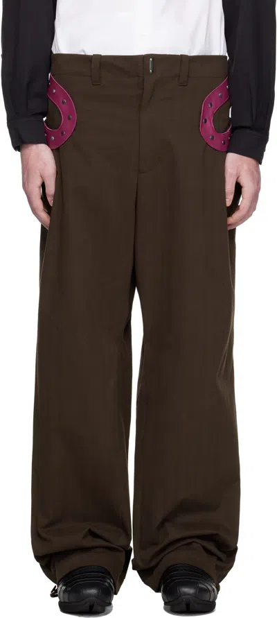 Kiko Kostadinov Brown Fitz Trousers