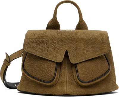 Kiko Kostadinov Brown Petite Mezulari Bag In Burnt Brown