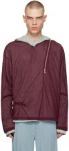 KIKO KOSTADINOV BURGUNDY & GREEN KNOX HOODIE