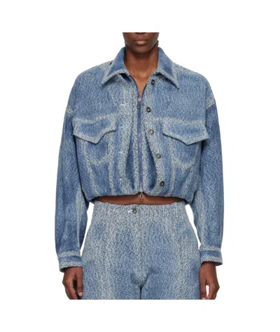 Kiko Kostadinov Centennial Denim Jacket In Blue