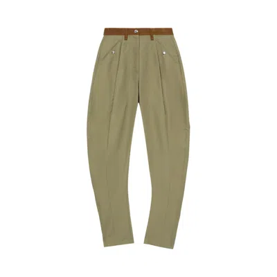 Pre-owned Kiko Kostadinov Chasseur Trouser 'olive Green/honey' | Women's Size 34