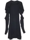 Kiko Kostadinov Circe Midi Dress In Black