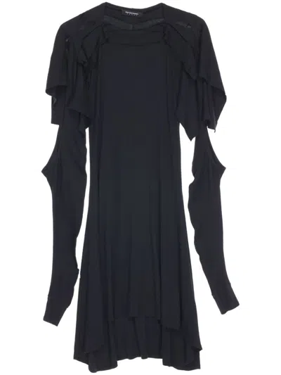 Kiko Kostadinov Circe Midi Dress In Black