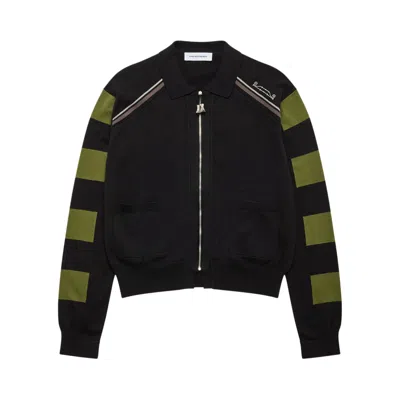 Pre-owned Kiko Kostadinov Combed Cotton Kest Cardigan 'black/fern' | Men's Size 48