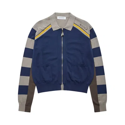 Pre-owned Kiko Kostadinov Combed Cotton Kest Cardigan 'navy/anchor' | Blue | Men's Size 50