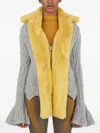 Kiko Kostadinov Consuelo Flared-cuff Cardigan In Gray