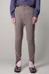 Kiko Kostadinov Cruma Knit Leggings Cobble In Brown