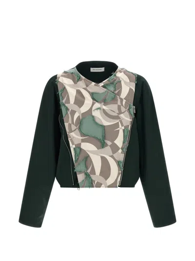 Kiko Kostadinov Csomor Blouson Jacket In Green