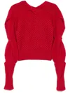 Kiko Kostadinov Red Dendra Sweater In Red