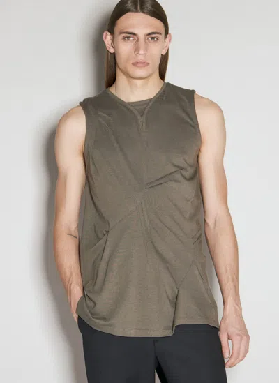 Kiko Kostadinov Deultum Darted Vest In Brown