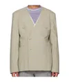 Kiko Kostadinov Gray Orma Reversible Blazer In Neutral