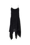 Kiko Kostadinov Twist-detail Asymmetric Minidress In Black