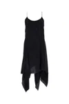 Kiko Kostadinov Twist-detail Asymmetric Minidress In Black