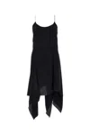 Kiko Kostadinov Twist-detail Asymmetric Minidress In Black