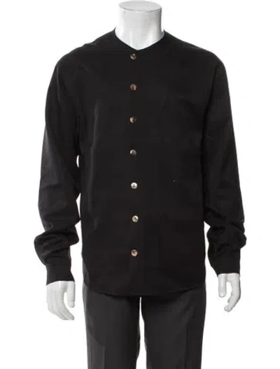 Pre-owned Kiko Kostadinov Empire Of Rain Long Sleeve Shirt In Black