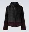 Kiko Kostadinov Estike Hooded Silk-blend Jacket In Black