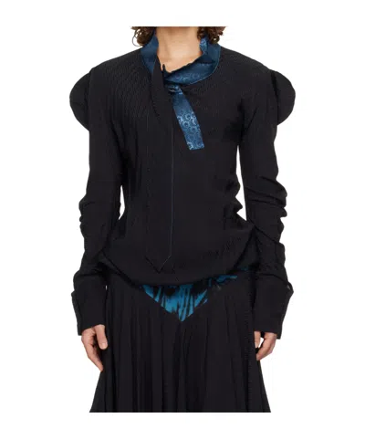 Kiko Kostadinov Evelyn Blouse In Black