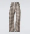 Kiko Kostadinov Fitz Cotton-blend Wide-leg Pants In Gray