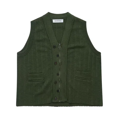 Pre-owned Kiko Kostadinov Fitz Knit Vest 'juniper Green' | Men's Size 50