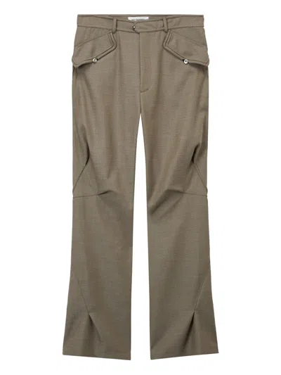 Kiko Kostadinov Flared Trousers In 褐色