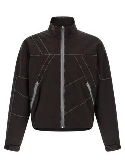 Kiko Kostadinov Fosco Puffer Jackets Brown In Multi