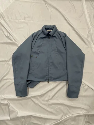 Pre-owned Kiko Kostadinov Fw20 00092020 Meyton Short Jacket Vista Blue
