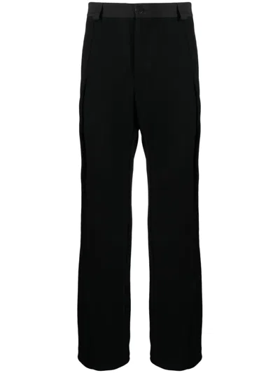 Kiko Kostadinov Gathered Straight-leg Trousers In Schwarz