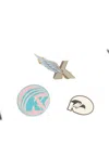 Kiko Kostadinov Graphic-print Pins In Multi