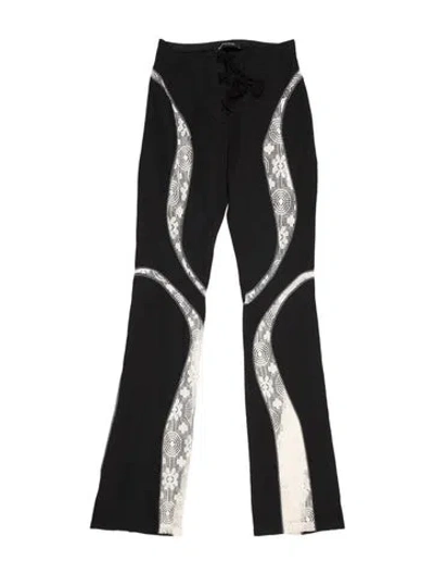 Pre-owned Kiko Kostadinov Graphic Print Straight Leg Pants In Black