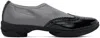 Kiko Kostadinov Gray & Black Sonia Slip On Brogues In Smoke/pitch Black